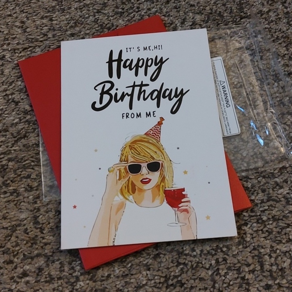 Taylor Swift Birthday Card